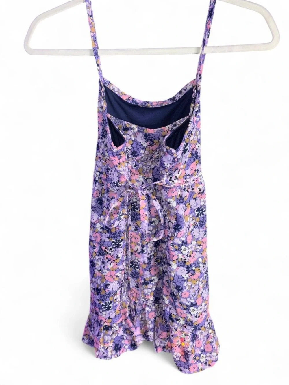 Justice Purple Floral Spaghetti-Strap Sundress